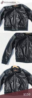 Ae Di Milano Emporio Collection Leather Jacket Men Bomber Jacket Fashion Leather Jacket Leather Jacket Men
