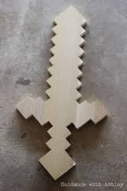 Diy Minecraft Sword Wooden Sword Tutorial Handmade With Ashley Minecraft Sword Wooden Sword Diy Minecraft