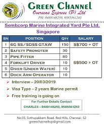 S51 an asian company based in singapore. Hiring For Sembcorp Marine Integrated Yard Pte Ltd Singapore Ind 1703167 Consultant For Abroad Jobs Jobs In Abroad