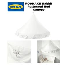 Ikea us recalls heroisk and talrika bowls, plates, and mugs. Hot Item Ikea Rodhake Rabbit Patterned Bed Canopy Kanopi Katil Budak Shopee Malaysia