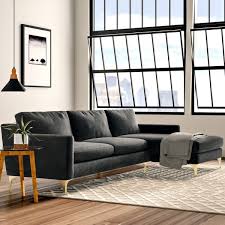 Buy sectional sofas online at ny furniture outlets. Modern Contemporary Dark Blue Denim Sectional Sofa Allmodern