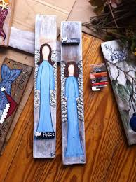 Angels Mixed Media Painting Upcycle Angel