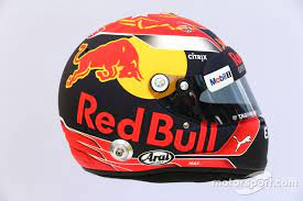 Max verstappen 2019 spa special 1/2 helmet made by schuberth. The Helmet Of Max Verstappen Red Bull Racing Rb13 Red Bull Racing Helmet Max Verstappen