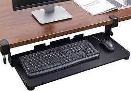 Desktop computers, workstations, and pcs that sit on a desk take up a crucial workspace and run the risk of being damaged from liquid spills. Buy Zhc Keyboard Tray Under The Desktop Computer Bracket On The Keyboard Drawer Ergonomic Mouse And Keyboard Slide Tray Computer Desk Extension Black 5225cm Hellip Online In Vietnam B08x1l7tb8