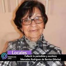 Falleció la periodista y escritora Mercedes Rodríguez de Barrios #eltigre  Este domingo 27 de agosto, falleció en El Tigre, la reconocida periodista y  escritora Mercedes Rodríguez de Barrios, mejor conocida como Merba.