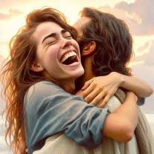 Can I get a custom clipart of 2 Canadian geese facing each other in water  with trees behind them?