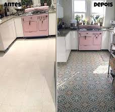 Antes E Depois De Pisos Pintados Joia De Casa Banheiros Pintados Ladrilhos Pintados Pisos