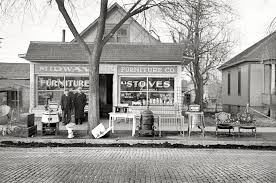 Midway Furniture December 1936 Secondhand Store In Council Bluffs Iowa 35mm Nitrate Negative By Russell Lee F With Images Old Photos Old Pictures Council Bluffs Iowa