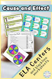 Cause And Effect Centers And Worksheets Cause And Effect Kindergarten Writing Activities Interactive Notebook Activities