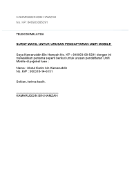Surat yang berisi tentang pelimpahan wewenang dari seseorang atau pejabat tertentu kepada seseorang atau pejabat lain yang bisa mewakili pihak yang memberikan wewenang. Contoh Surat Wakil Kuasa Aktif Tempat Kerja