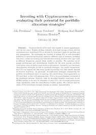 Investing in bitcoin and other cryptocurrencies is a great way to diversify your investments, but it also involves high risk. Https Papers Ssrn Com Sol3 Delivery Cfm Ssrn Id3718002 Code1107468 Pdf Abstractid 3274193 Mirid 1