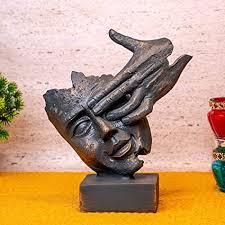From beautiful pictures and icons to statues for home and chapel, we offer it all! Buy Tied Ribbons Human Face Figurine Sculpture Statue Showpiece For Home Living Room Decoration Statue For Home Decor Grey 9 X 9 X 21 Cm L X B X H Online At Low Prices In India Amazon In