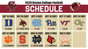 Sep 19 (sat) 12:00 pm acc rsn bc learfield img 31.08.2020 · view the 2020 boston college football schedule at fbschedules.com. Bc Football 2020 Schedule Breakdown The Heights