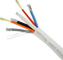 Bundled Cable, 2 CAT5E + 2 RG6 QUAD + 2 FIBER, 500ft, Wooden ...