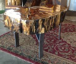 Pin By Marc Rasmussen On Log Coffee Tables And More Log Coffee Table Live Edge Table Cool Tables