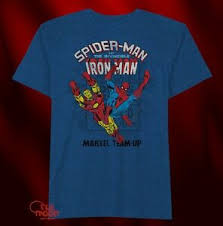 This iron man mesh t shirt is crafted with short sleeves and a crew neck for a classic look. New Marvel Comics Team Up Spider Man Iron Man Comic Book Mens Vintage T Shirt Ebay
