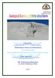 Pdf Geological Overview Of White Silica Sands