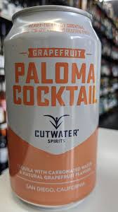 Cutwater tequila paloma 14pf 4x12oz cans. Cutwater Paloma Cocktail Grapefruit 12oz Divino