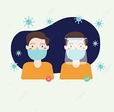 Orang yang sehat juga dianjurkan untuk memakai masker ketika beraktivitas di luar ruangan. Vektor Orang Pakai Masker Wajah Loaspd