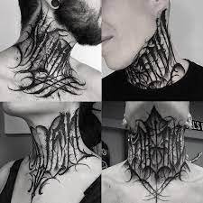 Since the skin is more taut and even on the side of the throat than the front, a side throat tattoo is able to incorporate more linework and shading without the risk of the ink blurring or bleeding into the design. Sexytattoos Geometrytattoos Neck Tattoo Throat Tattoo Tattoo Lettering