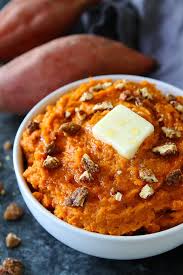 As the sweet potatoes roast in the oven, you can sit and sip coffee. How To Make Mashed Sweet Potatoes You Will Love This Easy Side Dish Sweet Potato Recipes Mashed Smashed Sweet Potatoes Mashed Sweet Potatoes