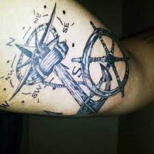 These compass designs also known as nautical tattoos. Resultado De Imagem Para Compass Anchor Tattoo Wheel Tattoo Ship Wheel Tattoo Compass Rose Tattoo