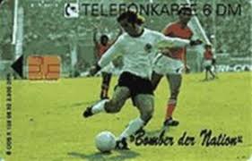 Das gab sein früherer verein, der deutsche rekordmeister fc bayern, am müller, der aufgrund seiner torgefahr ehrfurchtsvoll bomber der nation genannt wurde, wurde mit. Phonecard Gerd Muller Bomber Der Nation Deutsche Telekom Germany Federal Republic Chip K Col De K 0159 08 92