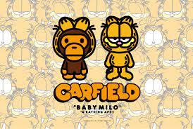 nickalive bape announces a bathing ape x garfield collaboration コミカル パウパトロール ガーフィールド