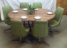 Chromcraft wicker dining set with burn orange velvet velour fabric. Chromcraft Dinette Furniture Ideas On Foter