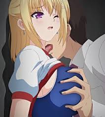 soshite watashi wa sensei ni..., animated, animated gif, highres, breasts,  grabbing anothers breast, groping, large breasts - Image View - |  Gelbooru - Free Anime and Hentai Gallery
