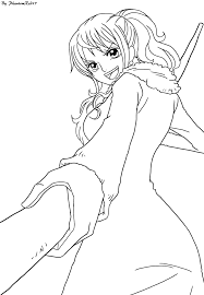 Punk Hazard Nami Lineart By Phantomred17 Anime Malen Ausmalbilder Ausmalen