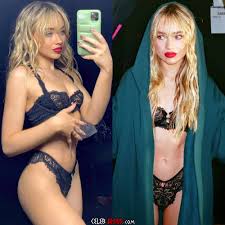 Sabrina Carpenter Nude Behind-The-Scenes Of Lingerie Shoot