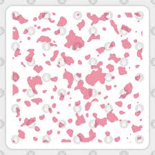 Check out emmiol's vintage clothing by decade. White And Pink Cow Print Pattern Pink Cow Sticker Teepublic