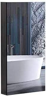 The cabinet also comes with a swing door and is made with anodized aluminum. B C 15 X36 Aluminum Medicine Cabinet With Mirror Color Black Bathroom Mirror Cabinet With Adjustable Glass Shelves Storage Cabinet For Bathroom Recessed Or Surface Mounting Buy Online At Best Price In Uae Amazon Ae