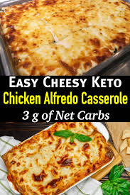 Keto Chicken Alfredo Casserole Low Carb Keto Chicken Alfredo Bake Recipe Chicken Alfredo Casserole Low Carb Chicken Keto Recipes Easy