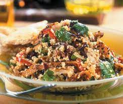 Stir in couscous and heat stirring constantly, gradually add hot water. Smoked Mackerel Couscous Salad