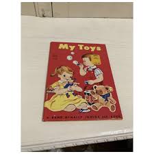 Children's My Toys By Augusta Goldin Illustrated by Esther Friend A Rand  McNally Junior Elf Hardback Book For Sale