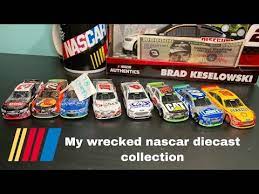 An officially licensed nascar diecast makes a great addition to any nascar fan's collection. My Damaged Custom Nascar Diecast Collection Youtube