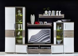 Wohnzimmer sideboard dadoncas in weiß mit eiche furniert von sideboard wohnzimmer weiß sideboard parla 1 weiß hochglanz 180x91x45 cm anrichte von sideboard wohnzimmer weiß. Wohnwand Jam Wohnzimmer Set Vitrine Wandboard Tv Regal Sideboard Weiss Led