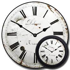 this distressed white clock is actually a photo of an old clock face from a grandfather clock it was purchased in a flea market clock white clocks old clocks