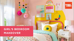 Bringing out the diy in all of us with more than 70000 arts crafts custom framing floral home décor jewelry making scrapbooking. Girl S Bedroom Makeover Hobby Lobby Youtube