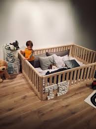Toddler Bed Play Bed Frame Children Bed Bunk Bed Wood Floor Bed Wooden Bed Wood Montessori Bed Gift Toddler Bed Frame Montessori Toddler Bedding Kid Beds