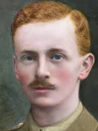 Ww1 Oil Painting Portrait Young Gentlemen British Army Soldier C1915