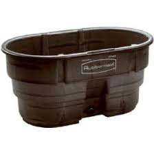 (we used the trough at first and have since dismantled it in favor of the pretty pots.) so… your first step is to understand how many gallons of water your pond holds. Rubbermaid 100 Gallon Stock Tank Available For In Store Pick Up Only