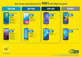 We can change to digi postpaid 40 online and then walk in to digi center for changing back to prepaid live without paying rm28. Get These Smartphones For Rm1 Digi Store Express Putatan Facebook