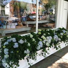 Hydrangea Planter Boxes Outside Ralph Lauren In East Hampton Love Hydrangea Planters Planter Boxes Hampton Garden