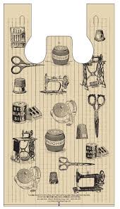 Industrial design, taste, and victorian locomotives. Benson Marketing Group Folk Art Plastic Bags Tags Tissue Labels