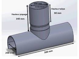 Tuyau pour aspiration, refoulement, assainissement. Selle De Branchement 200x100 A 90 Pvc A Coller