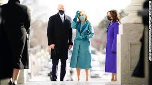 Jill biden is the real democrat running for president. Jill Biden S Inauguration Gown Inspired By Unity Designer Says Cnnpolitics