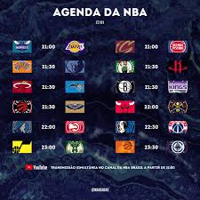 ⚠️ AGENDA DA NBA NA SEGUNDA-FEIRA! 12 jogos, 24 times em quadra. E tem  MUITO confronto bom essa noite! 🔥